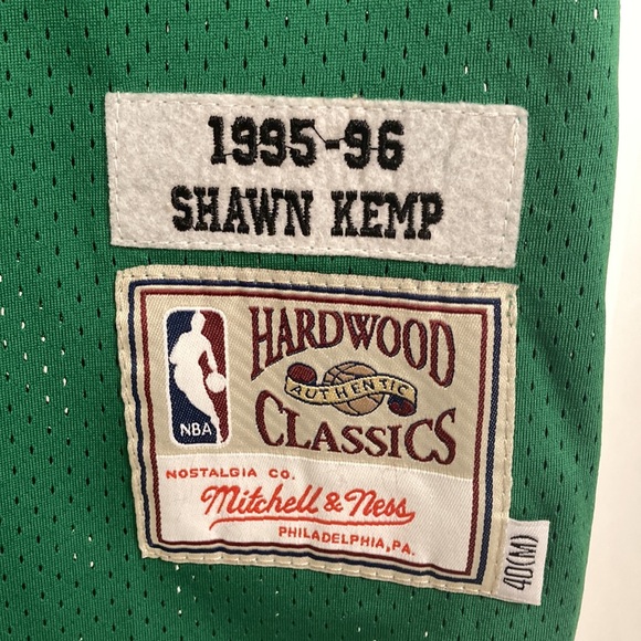 ✅official Seattle Super Sonics Shawn kemp hardwood classics New with tags 🏷️ - Picture 3 of 6